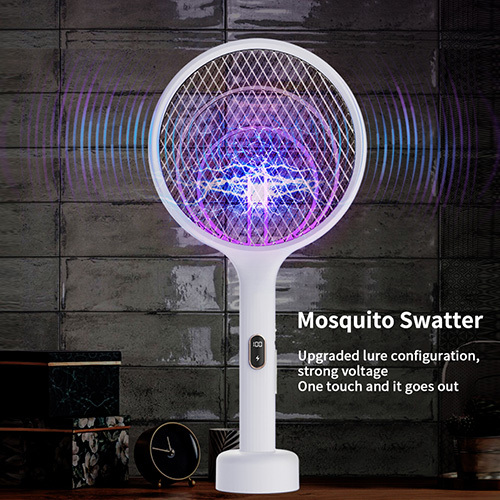 2 in 1 mosquito racket high voltage bug zapper racket