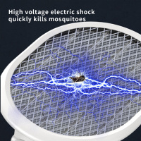 Foldable insect killer racket