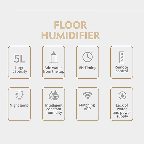 Humidificateur à vapeur froide pour grande chambre à coucher