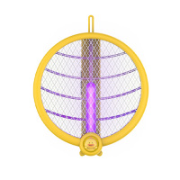 Rechargeable lithium battery 2 in 1 mosquito swatter