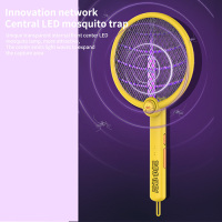 Rechargeable lithium battery 2 in 1 mosquito swatter