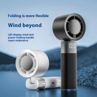Portable cooling handheld battery fan