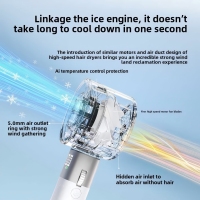 Portable cooling handheld battery fan