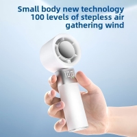 Portable cooling handheld battery fan