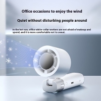 Portable cooling handheld battery fan