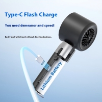 Portable cooling handheld battery fan