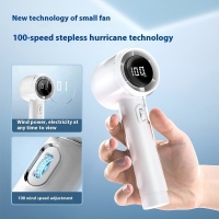 Quiet portable trave high speed handheld fan
