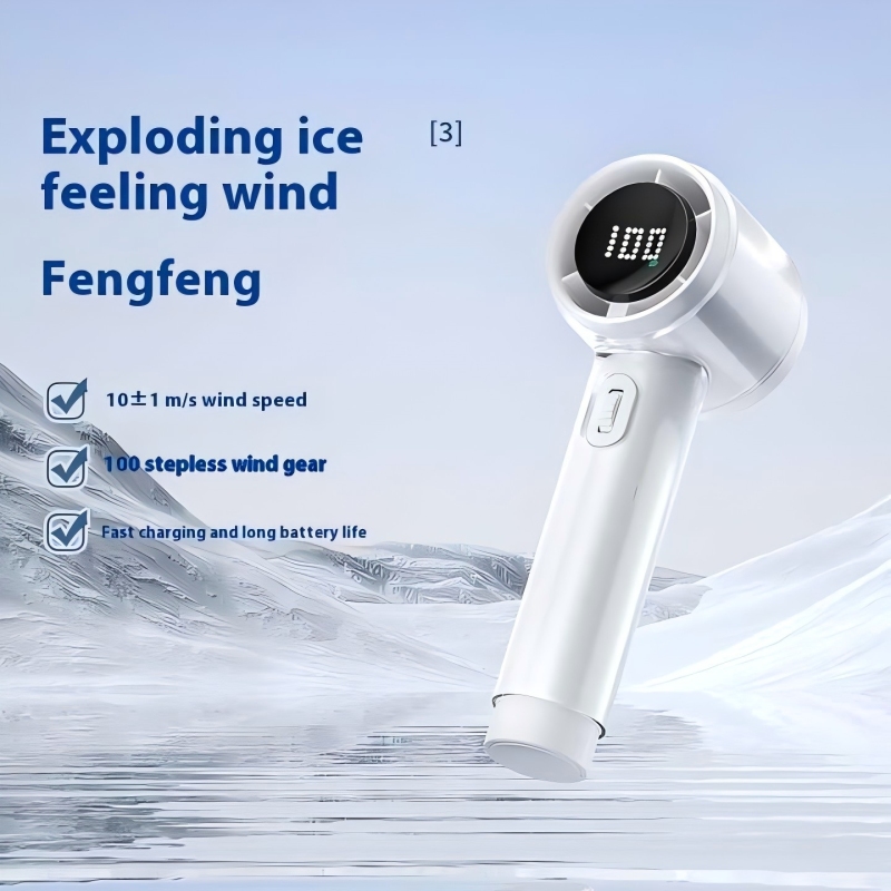 Quiet portable trave high speed handheld fan