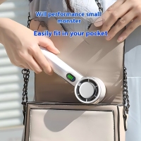 Portable mini rechargeable cooling handheld fan