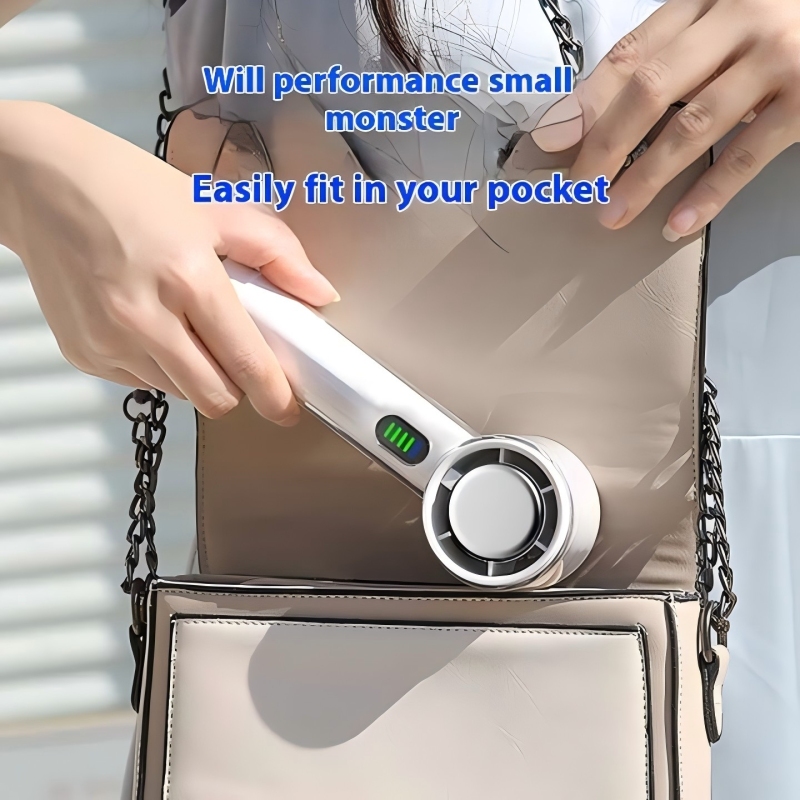 Portable mini rechargeable cooling handheld fan