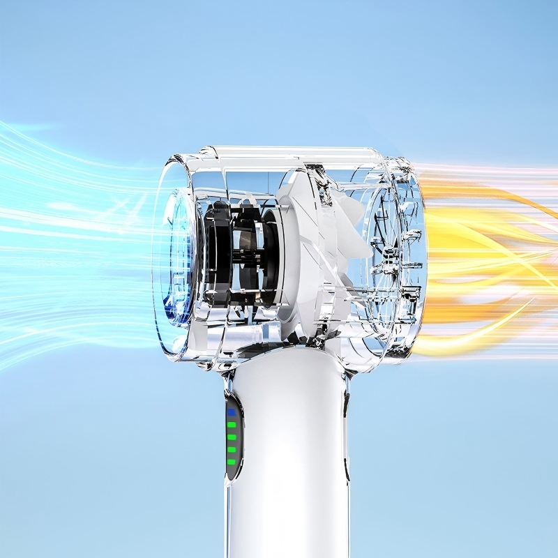 Portable mini rechargeable cooling handheld fan