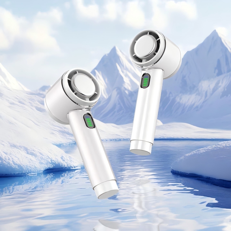 Portable mini rechargeable cooling handheld fan