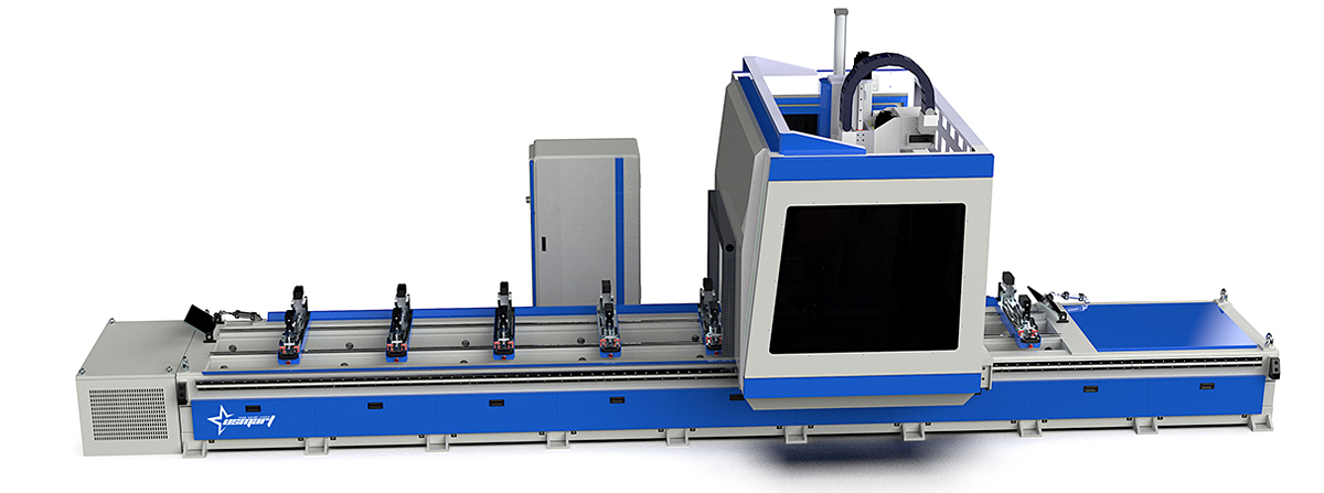 7000mm 4 Axis Aluminum Profile Drilling Milling Machine