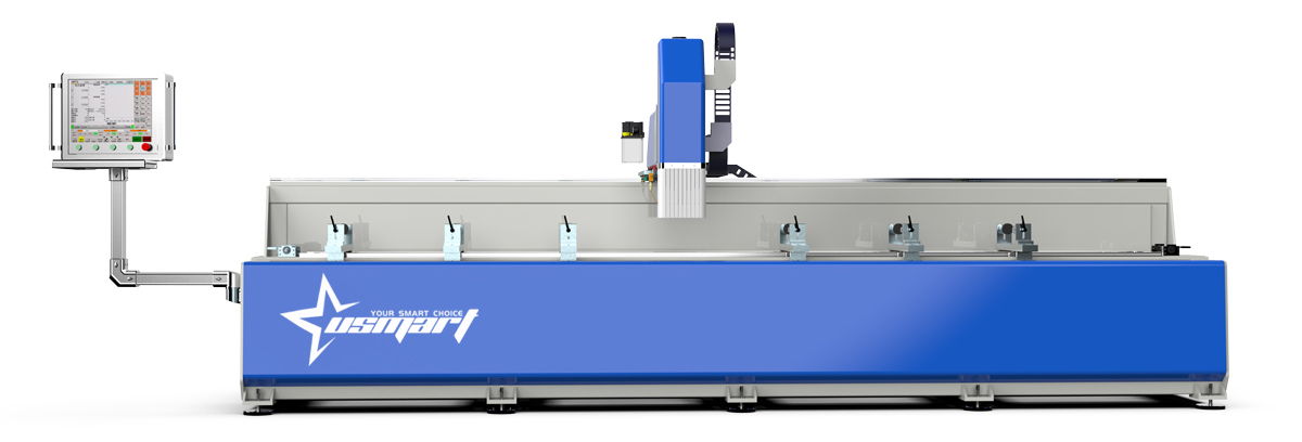 3000mm Aluminum Profile CNC Drilling Milling Machine