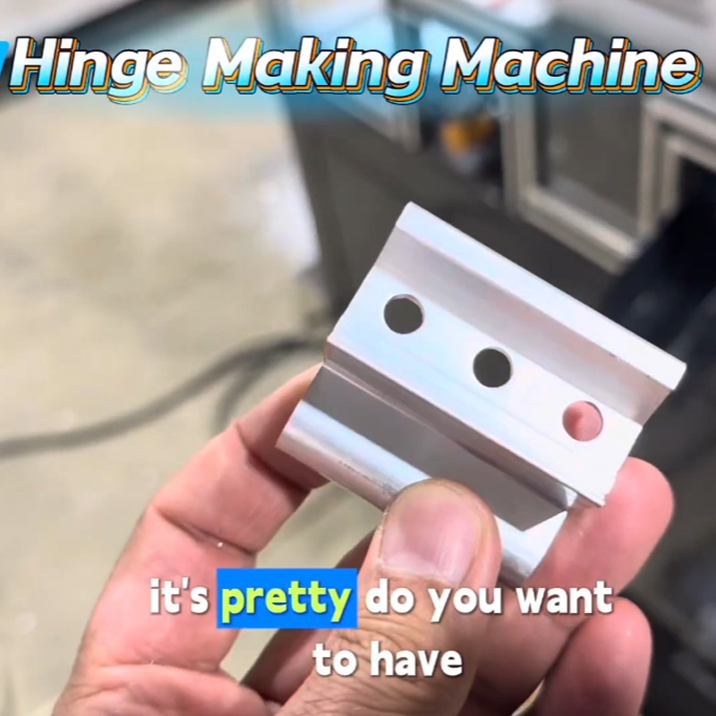 Aluminum Hinges Automatic Machine for holes punching, countersinking and cutting