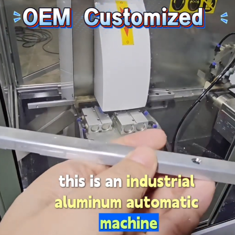Industrial Aluminum Automatic Machine:automatic hole drilling,countersink hole,open slot and cutting
