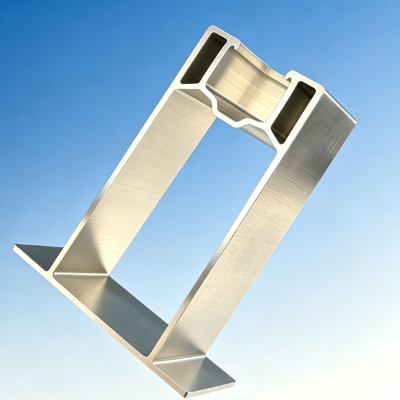 Sierra de corte de perfiles de aluminio de cabezal único y alta resistencia que permite un procesamiento de aluminio de alta precisión.