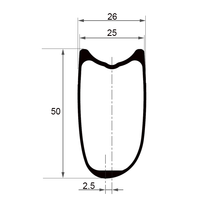 50mm carbon rims