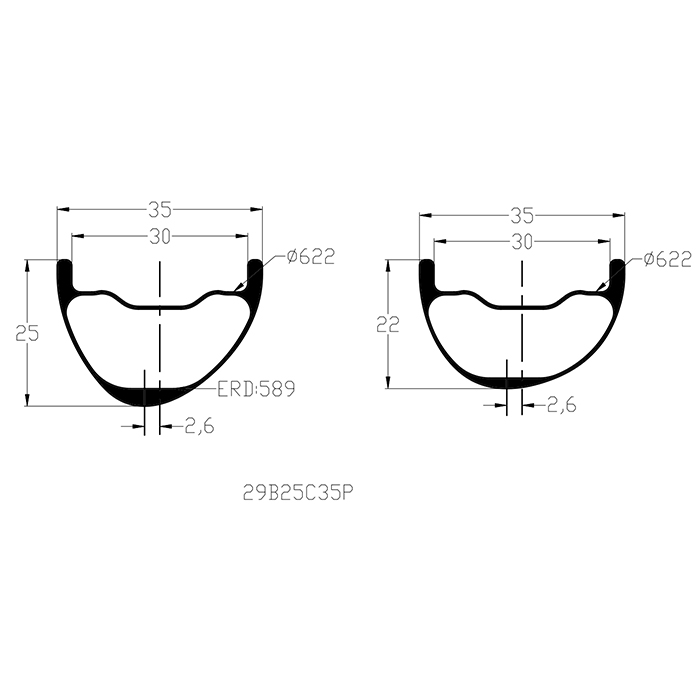 28 hole mtb rim