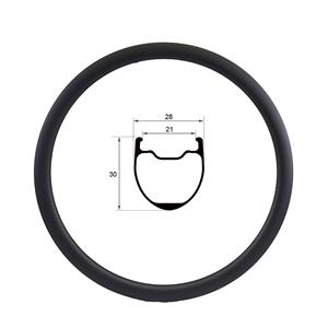 Llantas de disco de carbono ligeras de 28 mm de ancho, llantas de carbono 700c de 30 mm
