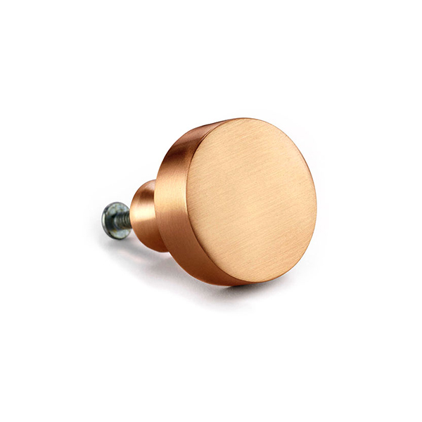 Cupboard Door Knob In Double Stone Steel PVD Colored Stainless Steel Copper Brush