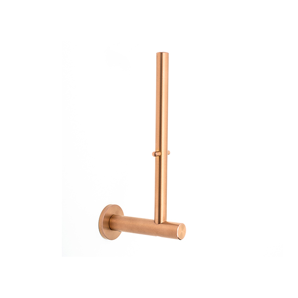 Toilet Roll Holder In Double Stone Steel PVD Colored Stainless Steel Copper Brush