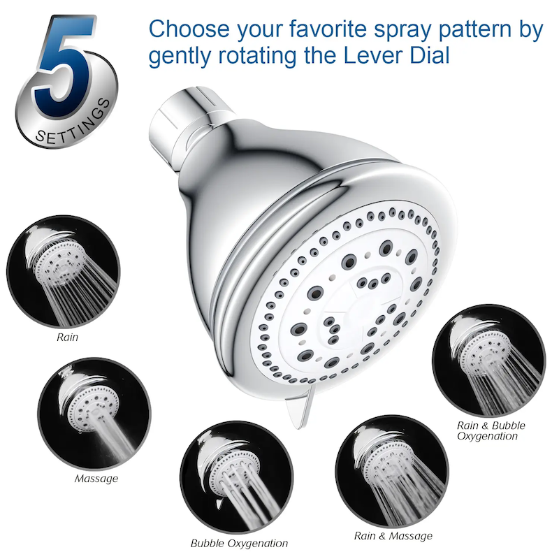 high pressure showerhead
