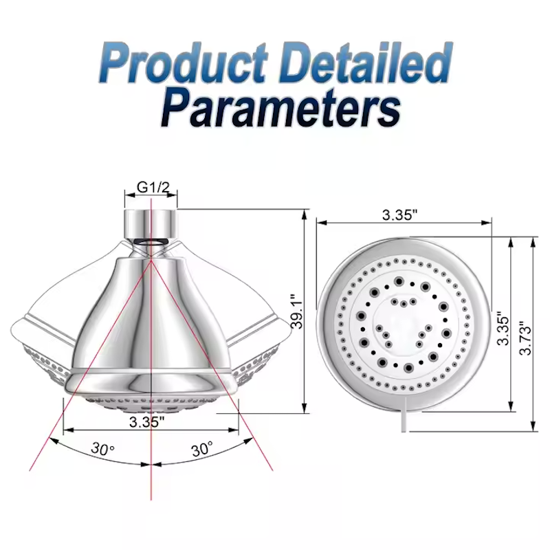 Multifunctional High Pressure ShowerHead