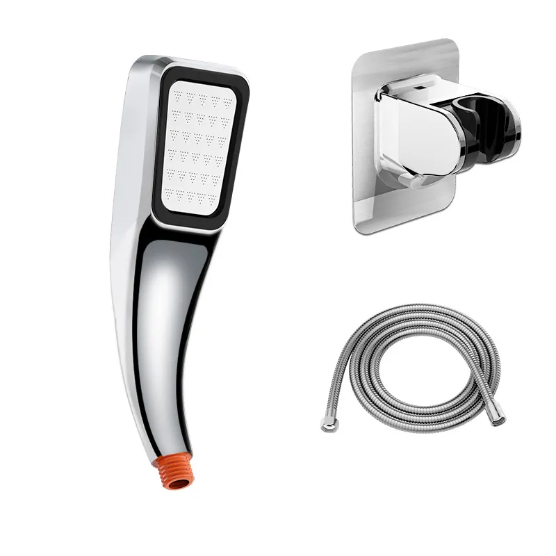 High Pressure Chrome Handheld Showerhead Set High Pressure Chrome Handheld Showerhead Set