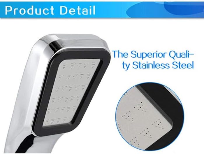 High Pressure Chrome Handheld Showerhead Set