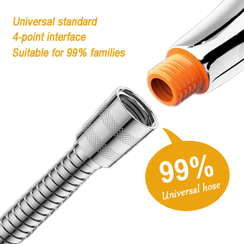 High Pressure Chrome Handheld Showerhead Set