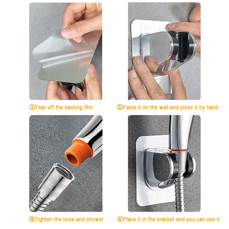 High Pressure Chrome Handheld Showerhead Set