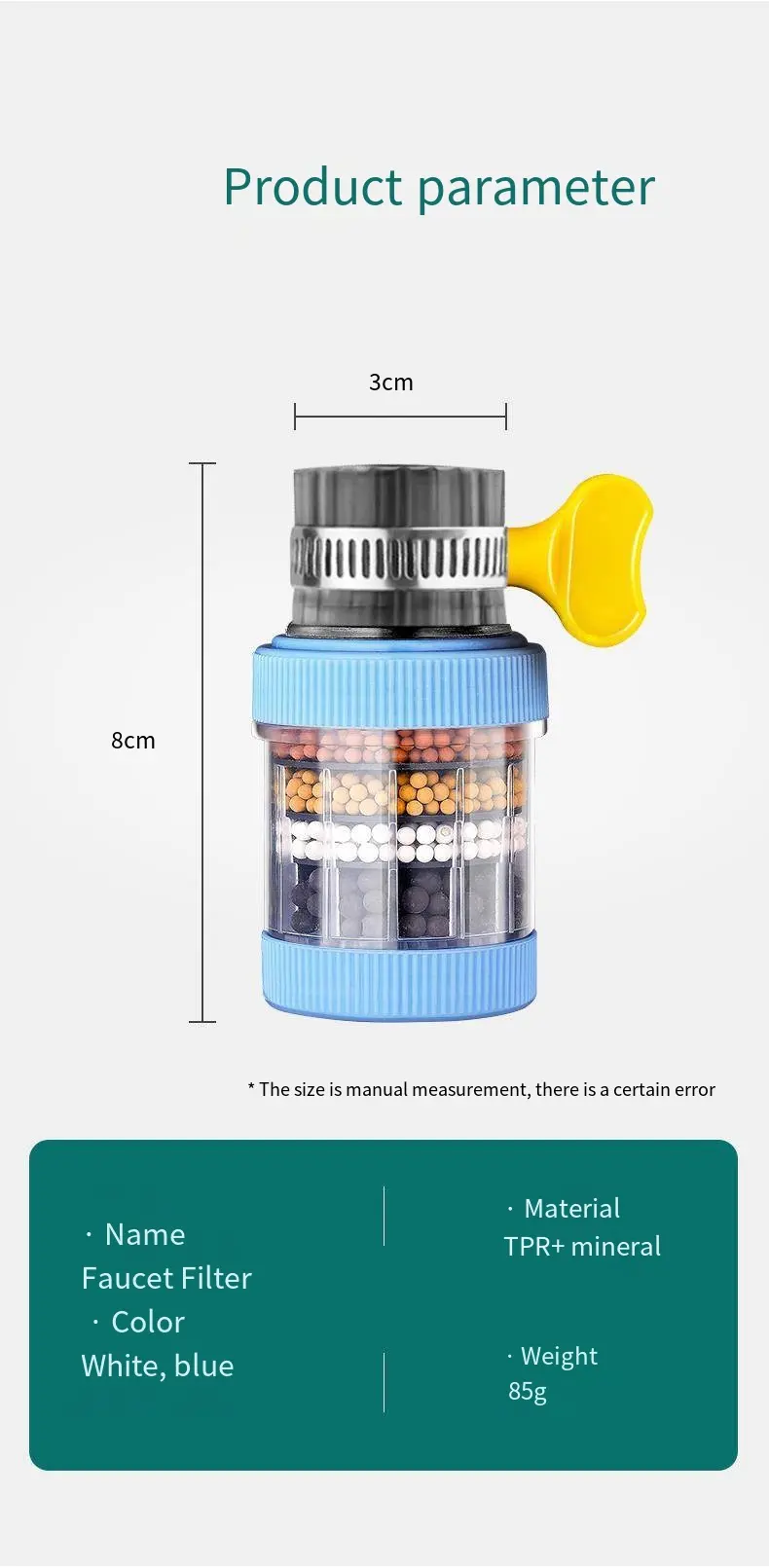 Removable And Washable Faucet Filter System