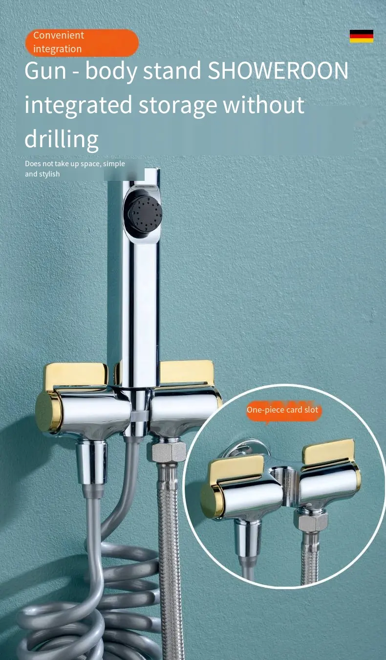 Household Toilet Spray Gun One In And Two Out