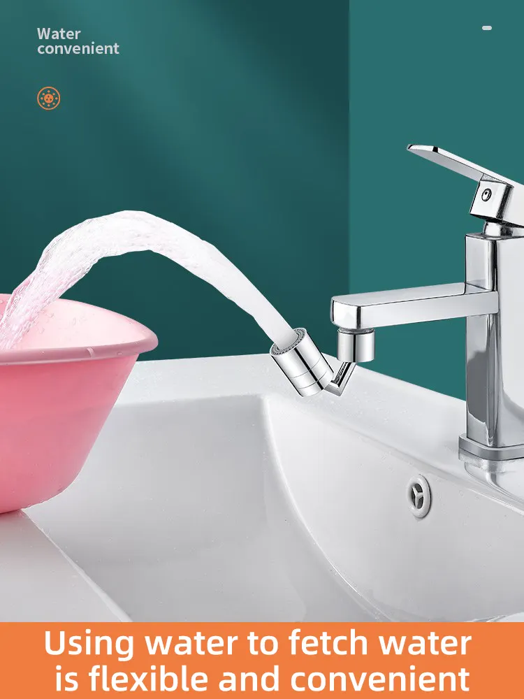 360 Rotate Bathroom Faucet Aerator Extender
