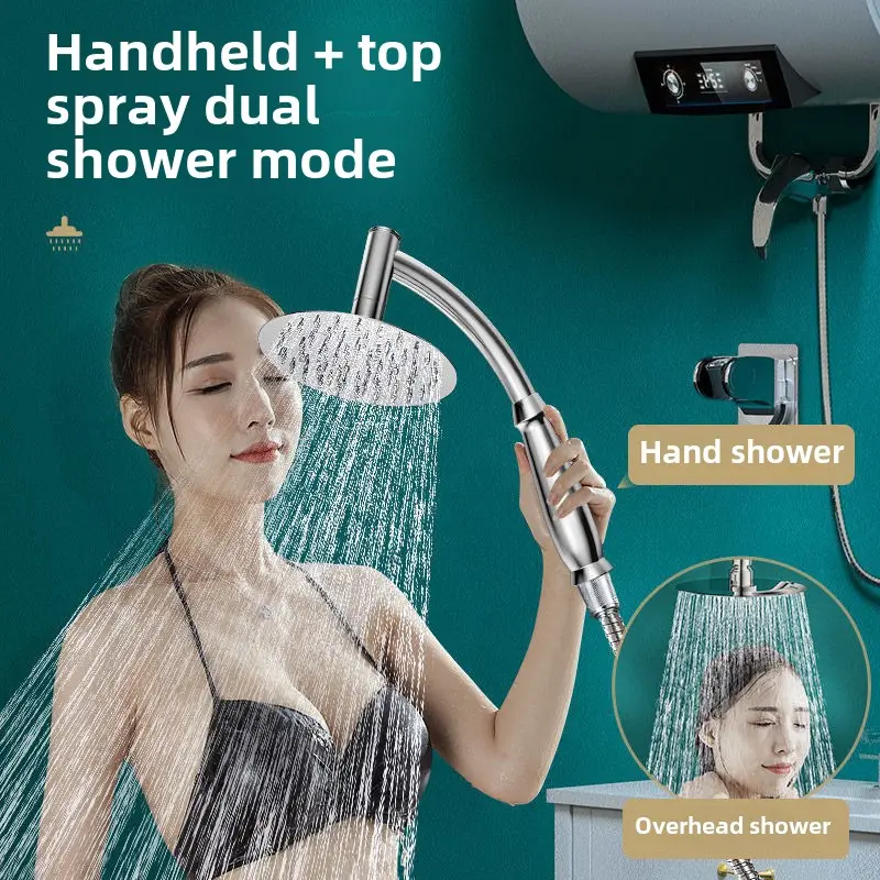 Large High Pressure Round Extended Rain Shower Head