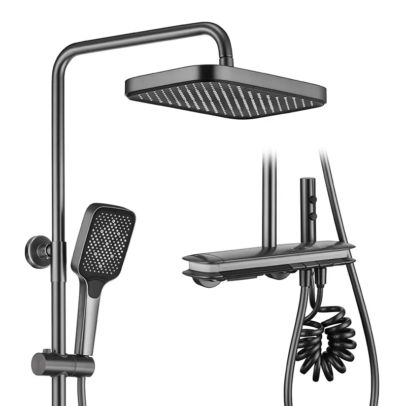 Thermostatic Wall Mounted Rain Shower Set Thermostatic Wall Mounted Rain Shower Set