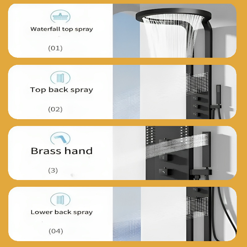 rainfall shower panel system rainfall shower panel system