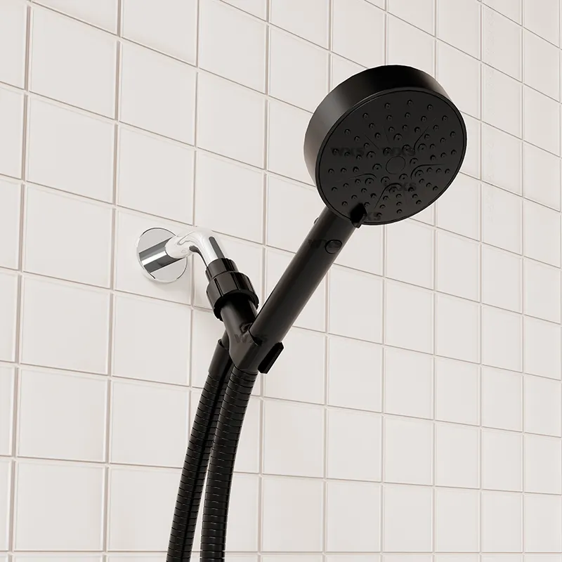 High Pressure 3 Spray Functions Pause Handheld Shower Head with hose