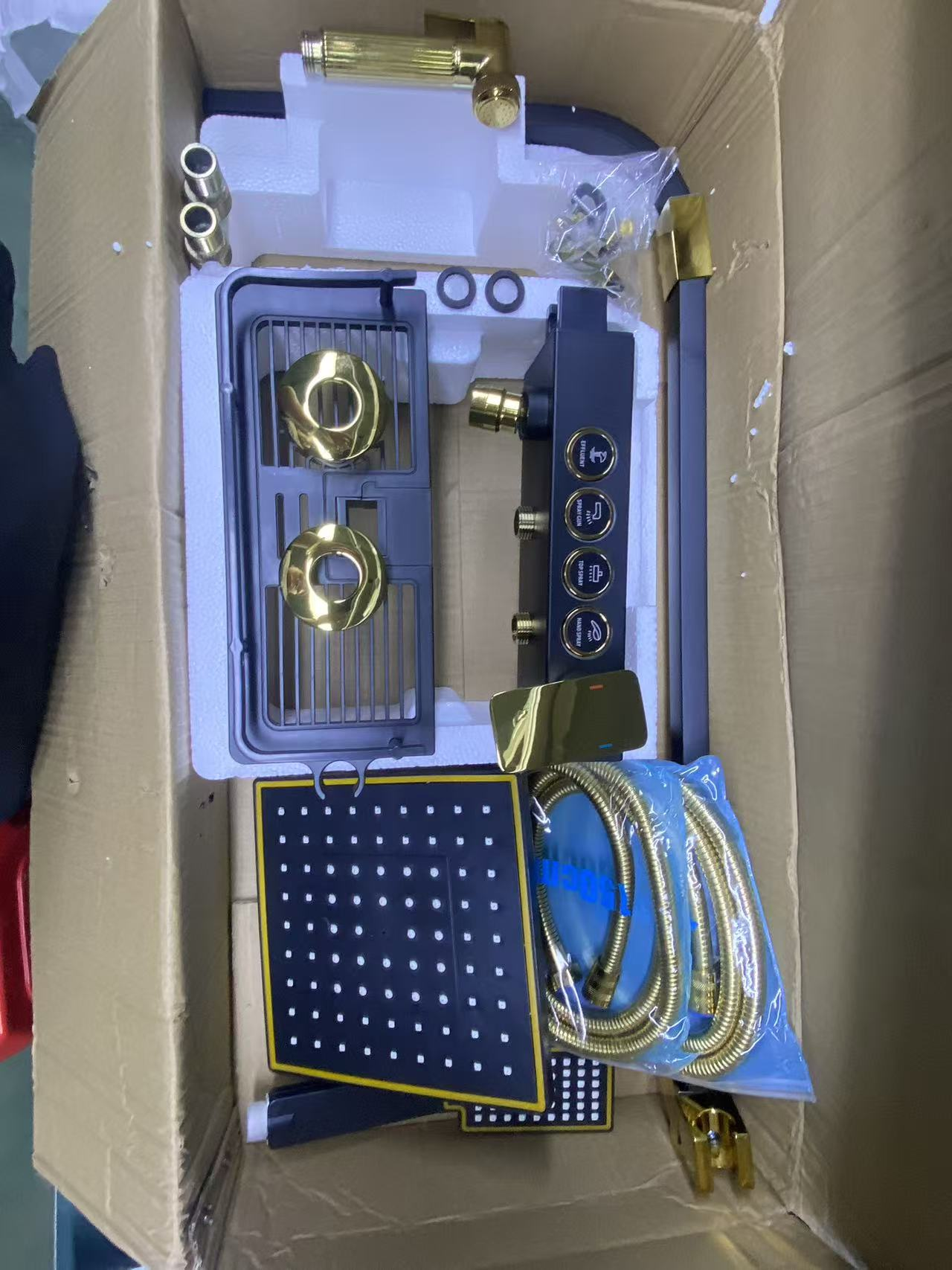 Black Gold Thermostatic shower faucet set