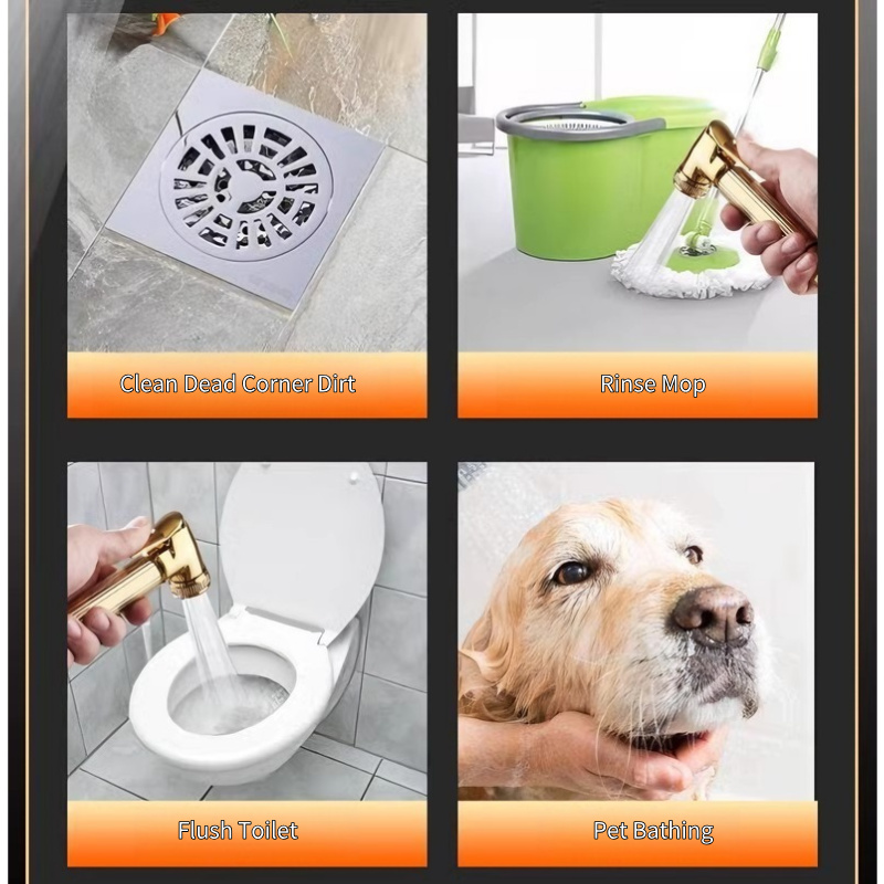 Black Gold Air-Rich Air Shower Head Set | Wholesale Hotline: The Top Pick for Engineering and Building Materials Companies' Bathroom Essentials