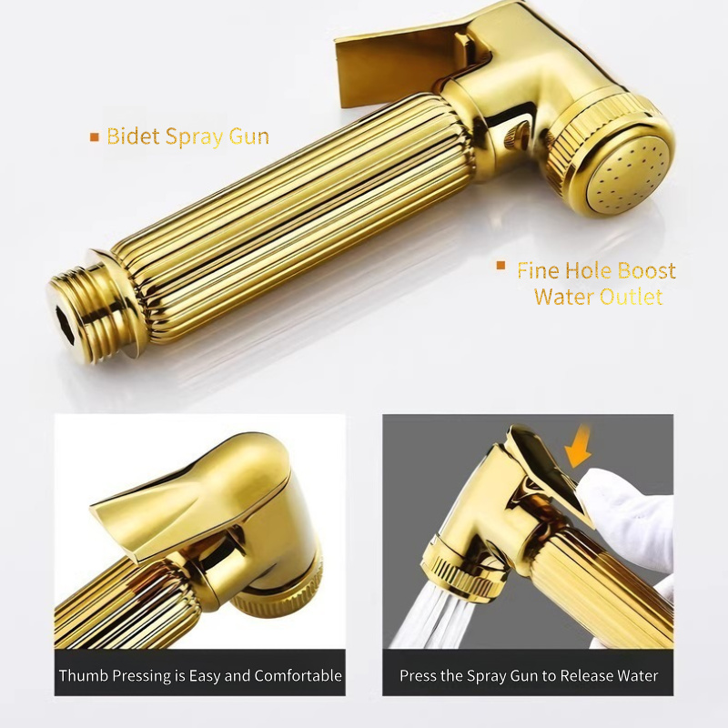 Black Gold Air-Rich Air Shower Head Set | Wholesale Hotline: The Top Pick for Engineering and Building Materials Companies' Bathroom Essentials
