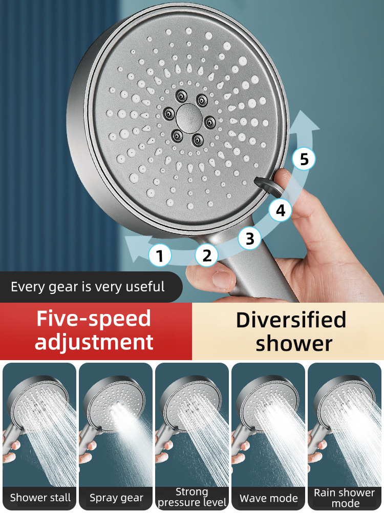 Large Panel Boost Showerhead Wide Coverage Comfort Bath