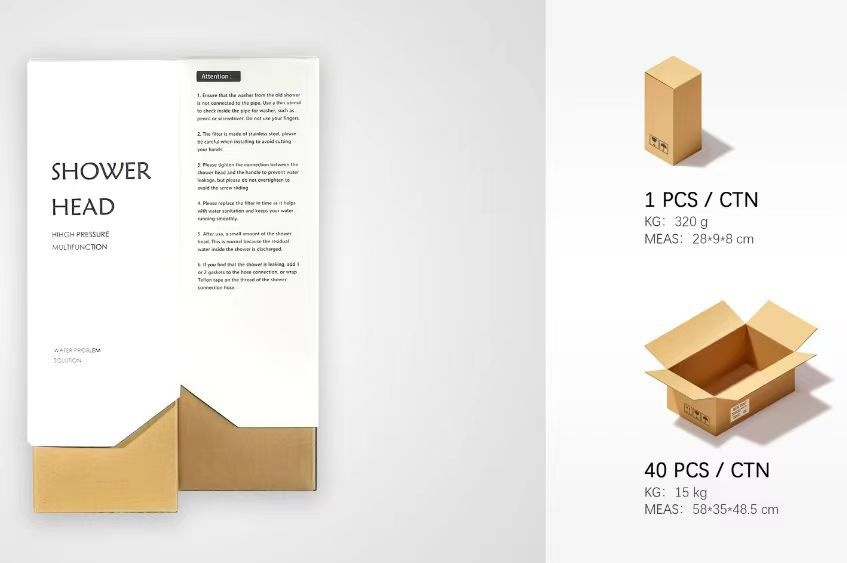 High Pressure Vitamin C PP Dual Filtered Shower Head