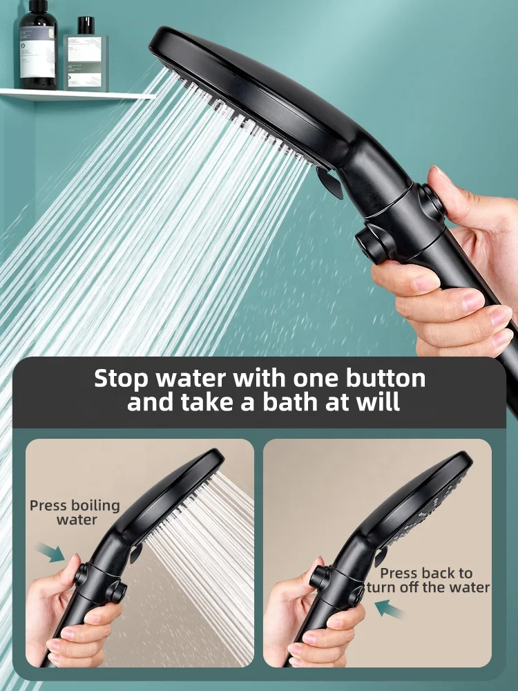 6 Functions High Pressure ABS Hand Shower Head