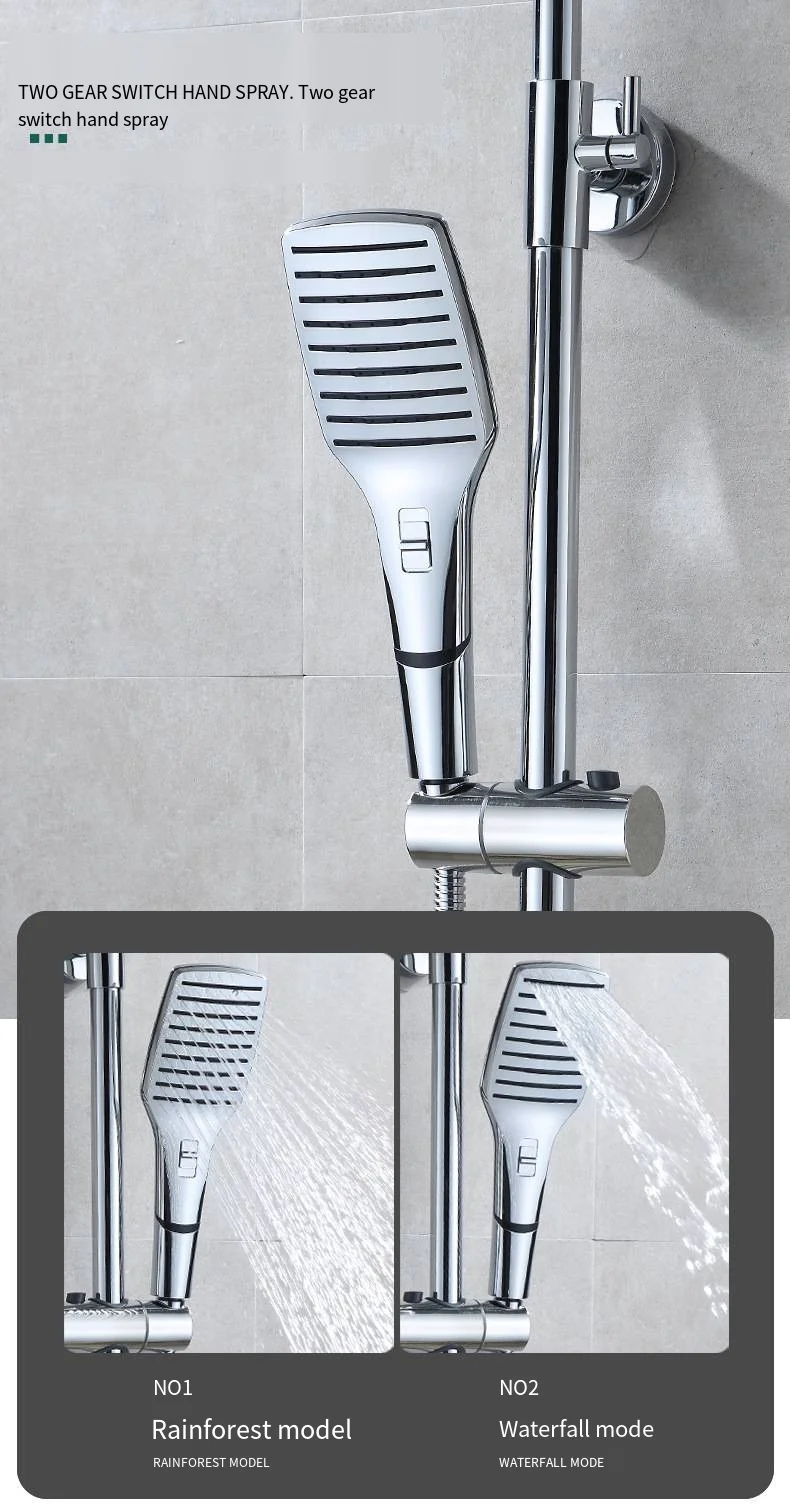 Thermostatic Rainfall Shower Faucet Set
