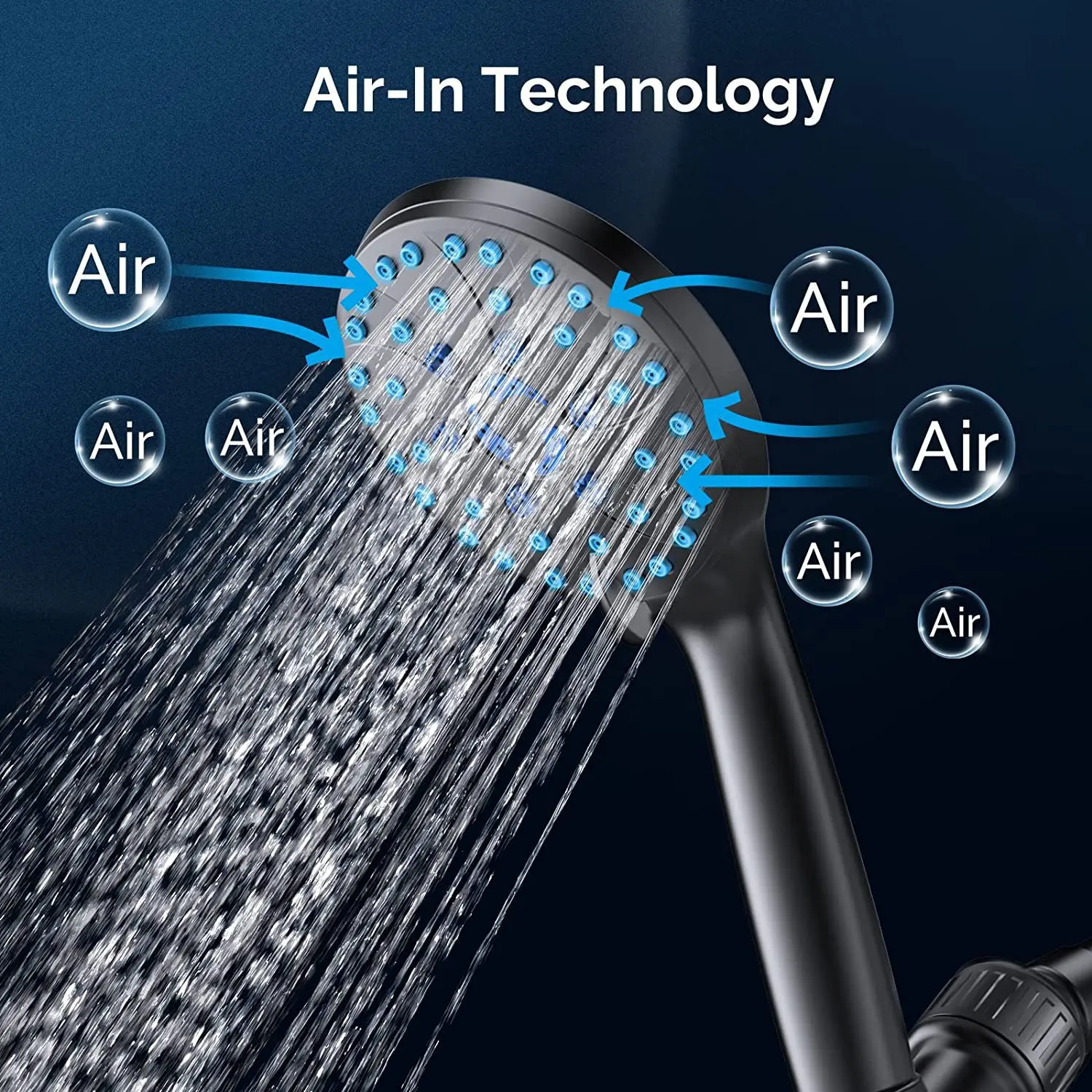 5 Functions Powerful Handheld Shower Head