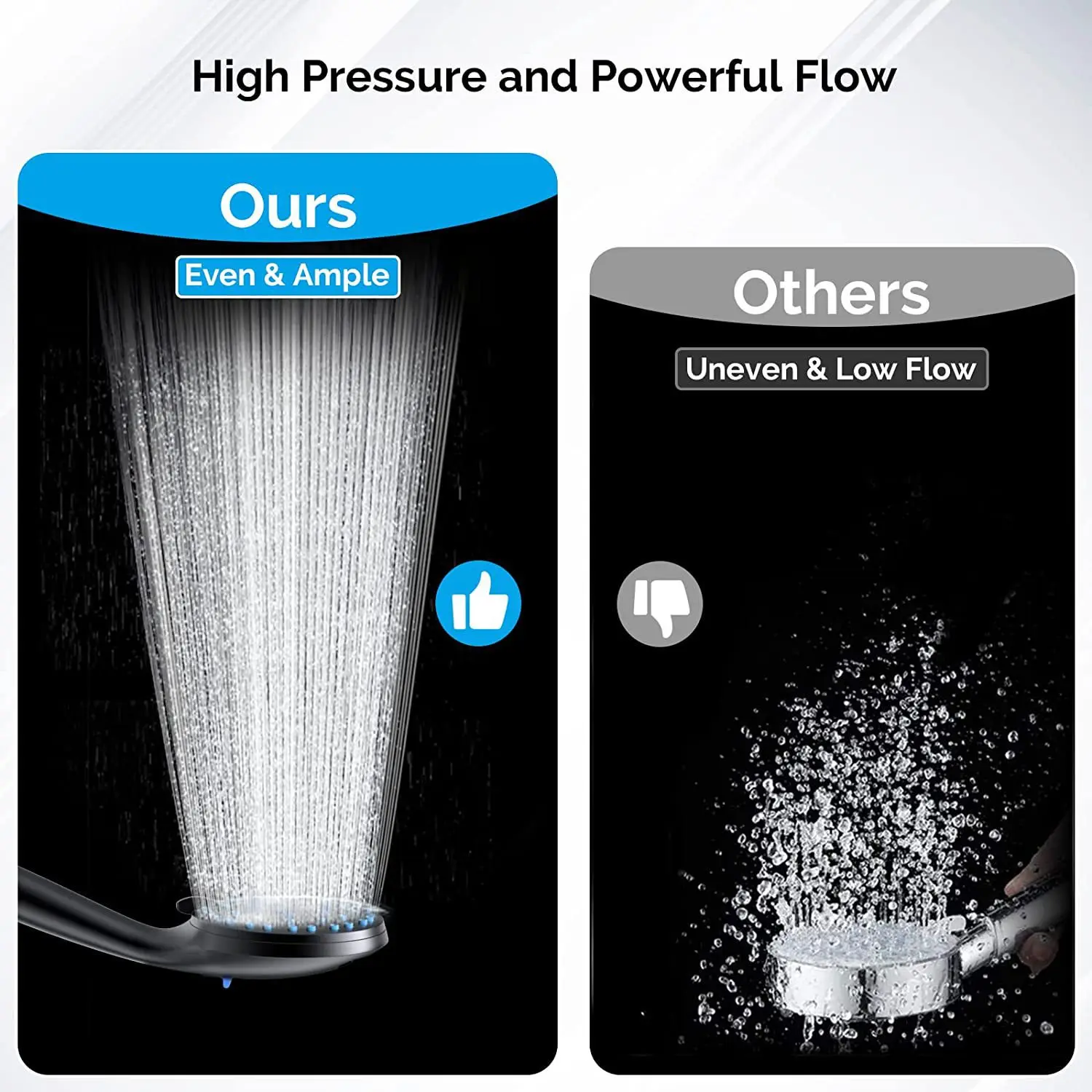 5 Functions Powerful Handheld Shower Head