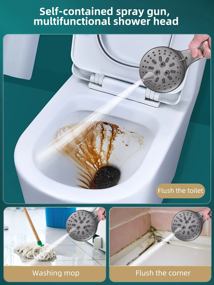 Seven Speed Adjustment Handheld Shower Head