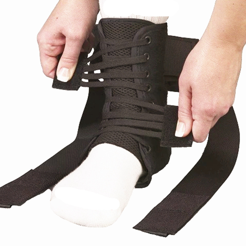 Speed Lace Up Ankle Wraptor Support With Plastic Panel